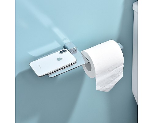 Держатель туалетной бумаги Raglo R301.03 с полкой Хром