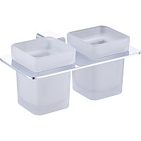 Стакан для зубных щеток Raglo R301.08 двойной Хром