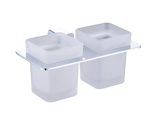 Стакан для зубных щеток Raglo R301.08 двойной Хром