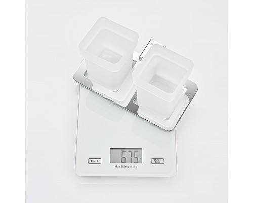 Стакан для зубных щеток Raglo R301.08 двойной Хром