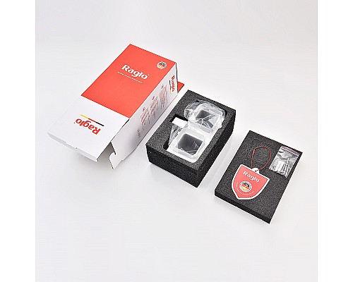 Стакан для зубных щеток Raglo R301.08 двойной Хром