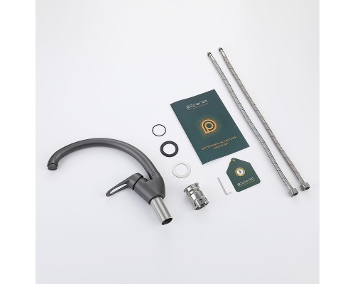 Смеситель для кухни Splenka S202.41.07 Серый матовый