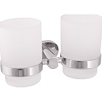 Стакан для зубных щеток Rav Slezak Yukon YUA0202 двойной Хром