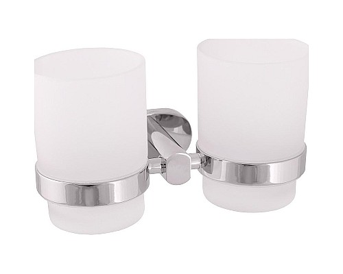 Стакан для зубных щеток Rav Slezak Yukon YUA0202 двойной Хром