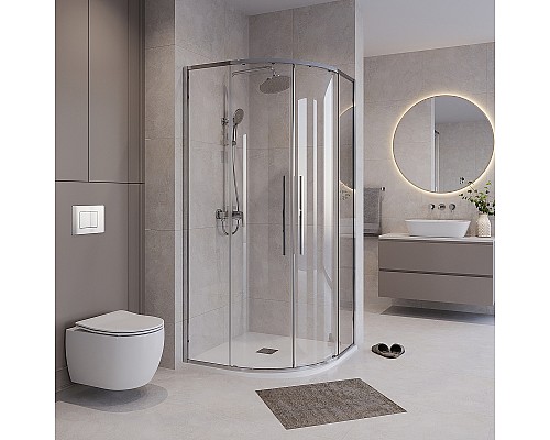 Душевой уголок Niagara Nova 90х90 NG-6626-34 профиль Хром стекло прозрачное