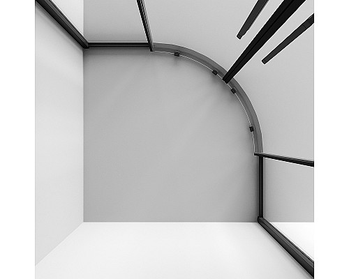 Душевой уголок Niagara Nova 90х90 NG-6826-34BLACK профиль Черный матовый стекло прозрачное