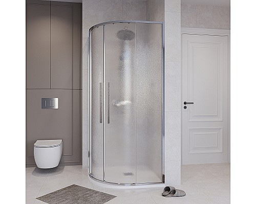 Душевой уголок Niagara Nova 90х90 NG-3626-34 профиль Хром стекло шиншилла