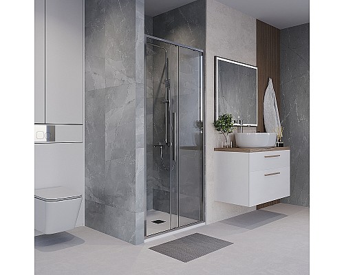 Душевая дверь Niagara Nova 110 NG-64-11A профиль Хром стекло прозрачное