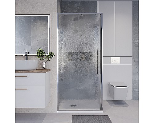 Душевой уголок Niagara Nova 100х80 NG-65-10CH-CH80-34 профиль Хром стекло шиншилла