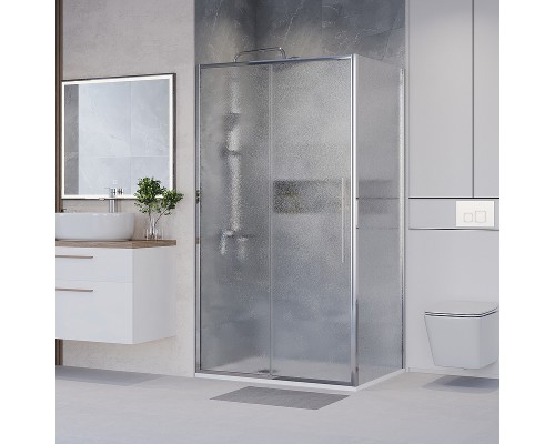 Душевой уголок Niagara Nova 130х80 NG-65-13CH-CH80-34 профиль Хром стекло шиншилла