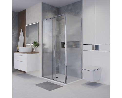 Душевой уголок Niagara Nova 130х80 NG-65-13CH-CH80-34 профиль Хром стекло шиншилла