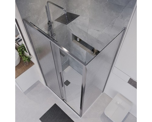 Душевой уголок Niagara Nova 130х80 NG-65-13CH-CH80-34 профиль Хром стекло шиншилла