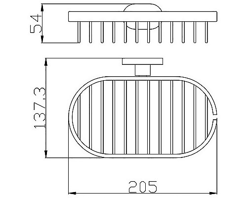 Мыльница Rav Slezak Yukon YUA0301 Хром