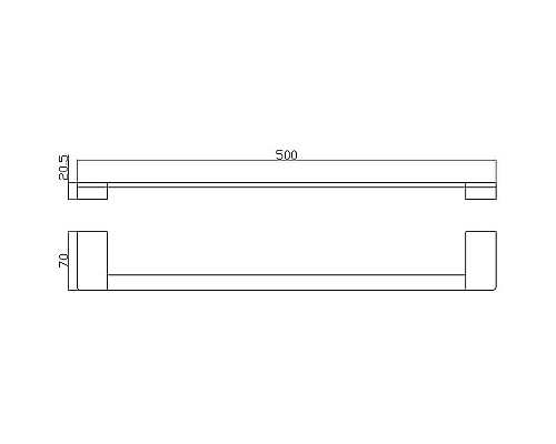 Полотенцедержатель Rav Slezak Nil NLA0701/50 Хром