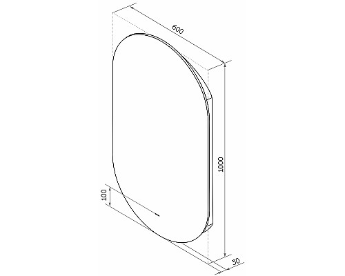 Зеркало Bellezza Эдда 60 4610260020012 с подсветкой с инфракрасным выключателем