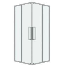 Душевой уголок Grossman Cosmo 100х100 300.K33.02.1010.10.00 профиль Хром стекло прозрачное