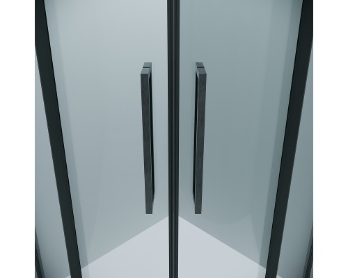 Душевой уголок Grossman Cosmo 100х100 301.K33.02.1010.42.00 профиль Графит сатин стекло прозрачное