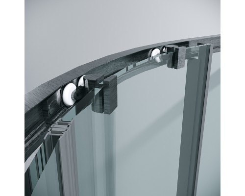 Душевой уголок Grossman Cosmo 100х100 301.K33.02.1010.42.00 профиль Графит сатин стекло прозрачное