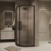 Душевой уголок Grossman Cosmo 80х80 301.K33.02.8080.21.02 профиль Черный матовый стекло шиншилла