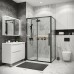 Душевой уголок Grossman Cosmo 110х90 120.K33.02.1190.21.00 профиль Черный матовый стекло прозрачное