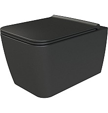 Унитаз Boheme Zen 967-SET-B подвесной Черный матовый с сиденьем Микролифт