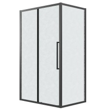Душевой уголок Grossman Cosmo 120х80 120.K33.02.1280.21.02 профиль Черный матовый стекло шиншилла