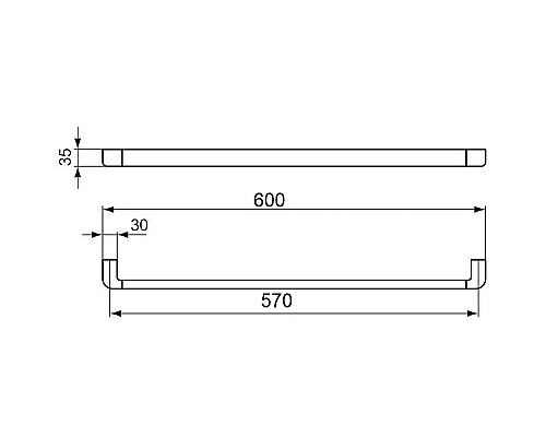 Полотенцедержатель Ideal Standard Softmood A9135AA Хром