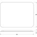 Зеркало Defesto Opti 80x60 с подсветкой 25W-3000К/Сенсорный выключатель/Теплый белый свет
