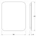 Зеркало Defesto Opti 50x60 с подсветкой 19W-4500К/ИК - выключатель/Нейтральный белый свет