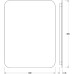 Зеркало Defesto Opti 60x80 с подсветкой 25W-3000К/Без выключателя/Теплый белый свет