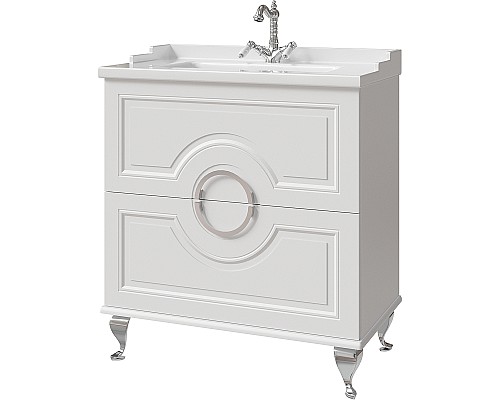 Тумба под раковину Caprigo Valletta 80 35317-SF027 Белая матовая