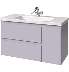 Тумба под раковину Caprigo Forte 100 36115R-SF028 подвесная Серая матовая