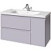 Тумба под раковину Caprigo Forte 100 36115R-SF028 подвесная Серая матовая