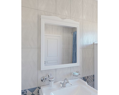 Зеркало Caprigo Borgo 80 33431-В231 Белое матовое