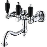 Смеситель для ванны Caprigo Adria-Classic Black Edition Хром