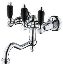 Смеситель для ванны Caprigo Adria-Classic Black Edition Хром