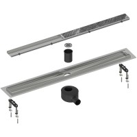 Душевой лоток Timo Drain System 60 DS230206/01 с решеткой Сатин / под плитку