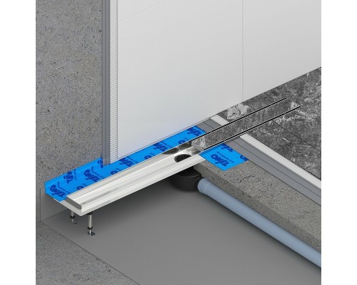 Душевой лоток Timo Drain System 60 DS230206/01 с решеткой Сатин / под плитку