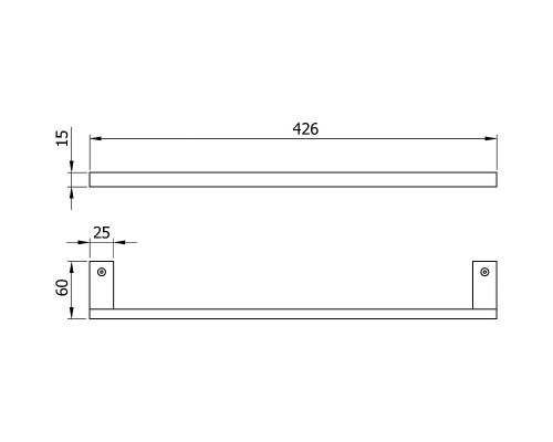 Полотенцедержатель Nofer Corinto 16920.40.S Сатин