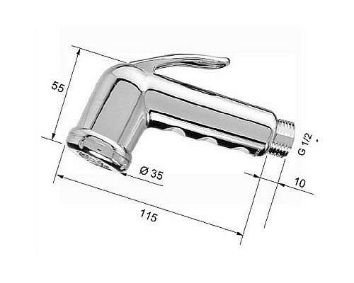 Гигиенический душ Remer 332ORCRx Хром