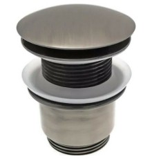 Донный клапан Remer click-clack Никель матовый брашированный