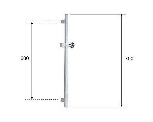 Душевая штанга Remer 317SBO Белая матовая
