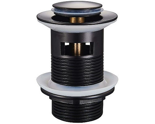 Донный клапан Raglo R600.05.06 click-clack Черный матовый