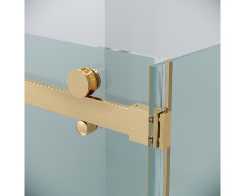 Душевой уголок Grossman Classic 100х90 120.K33.04.1090.32.00 профиль Золото сатин стекло прозрачное