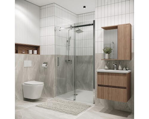 Душевая дверь Grossman Classic 110 100.K33.04.110.10.00 профиль Хром стекло прозрачное