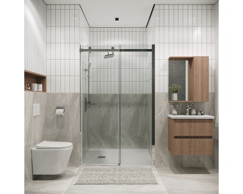 Душевая дверь Grossman Classic 110 100.K33.04.110.10.00 профиль Хром стекло прозрачное