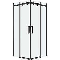 Душевой уголок Grossman Classic 80х80 300.K33.04.8080.21.00 профиль Черный матовый стекло прозрачное