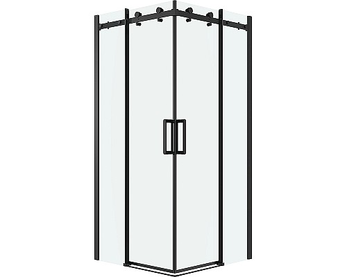 Душевой уголок Grossman Classic 80х80 300.K33.04.8080.21.00 профиль Черный матовый стекло прозрачное