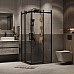 Душевой уголок Grossman Classic 80х80 300.K33.04.8080.21.00 профиль Черный матовый стекло прозрачное