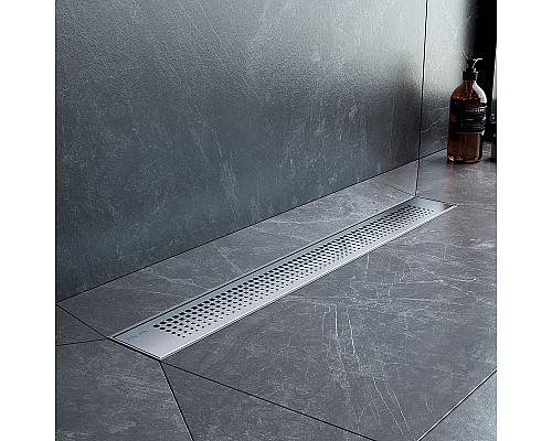 Душевой лоток AM.PM PrimeFlow 60 W02SC-P11-060-01SB с решеткой Хром матовый Cut Gradient